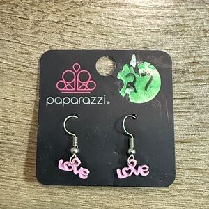 Paparazzi Pink Love Dangle Earrings